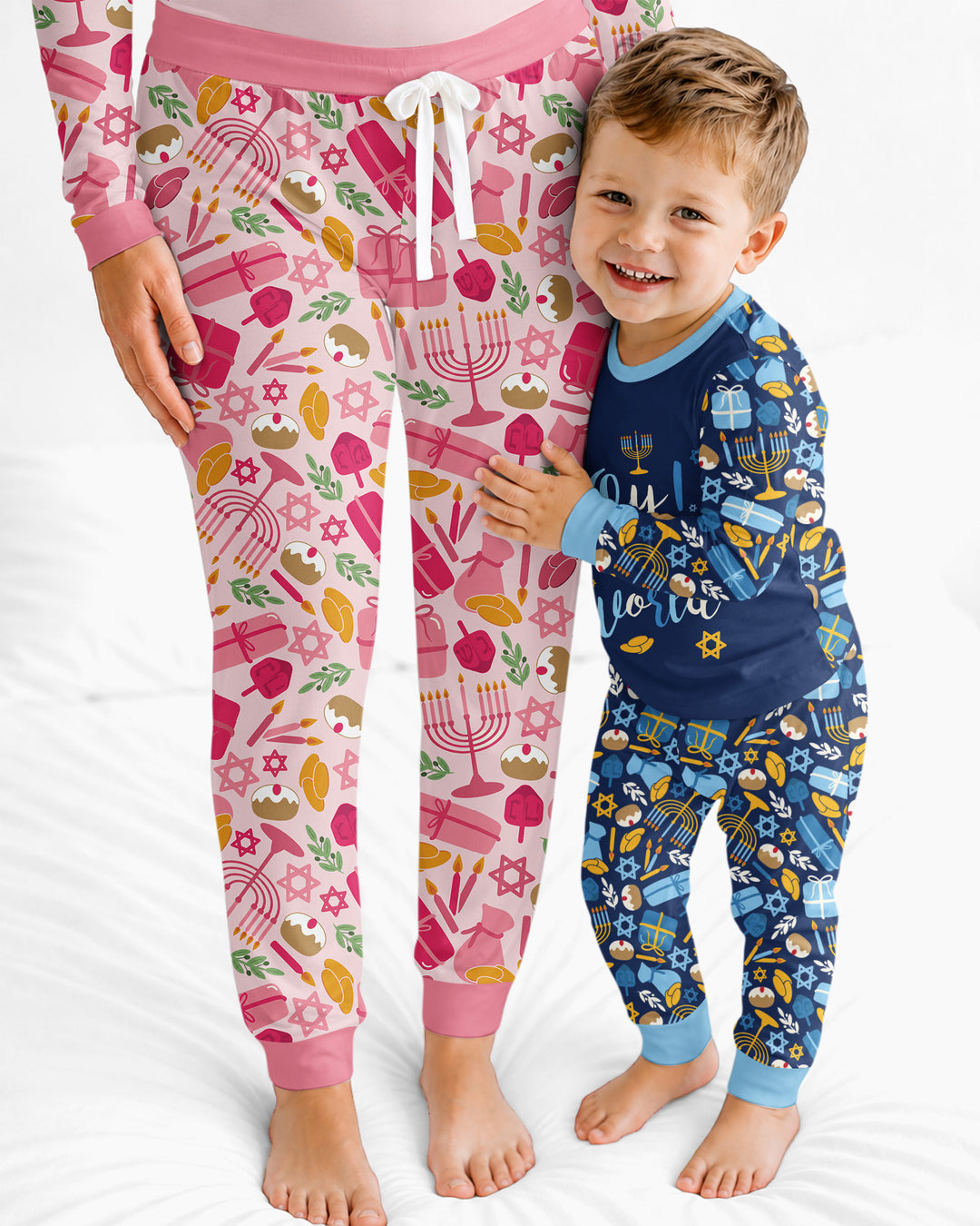 Oy to the World Hanukkah Bamboo Women Pajama Set