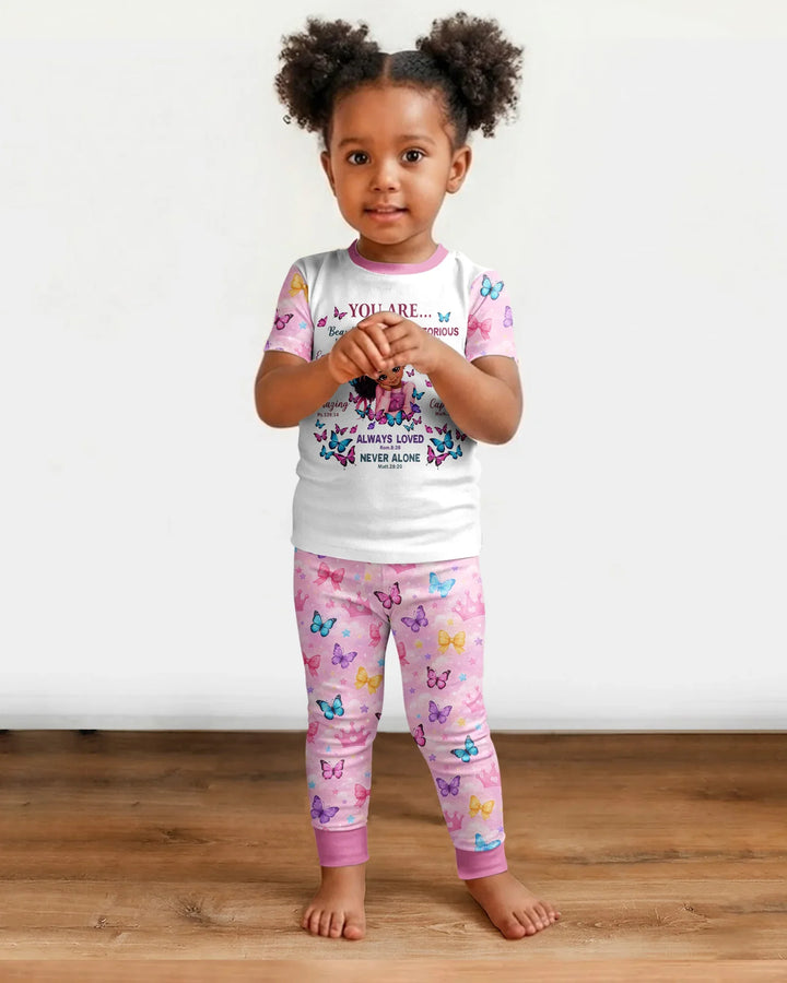 Zweiteiliges, kurzärmliges Pyjama-Set mit Marienkäfern