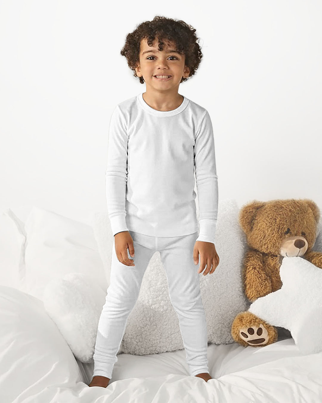 White Bamboo Two Piece Pajama Set