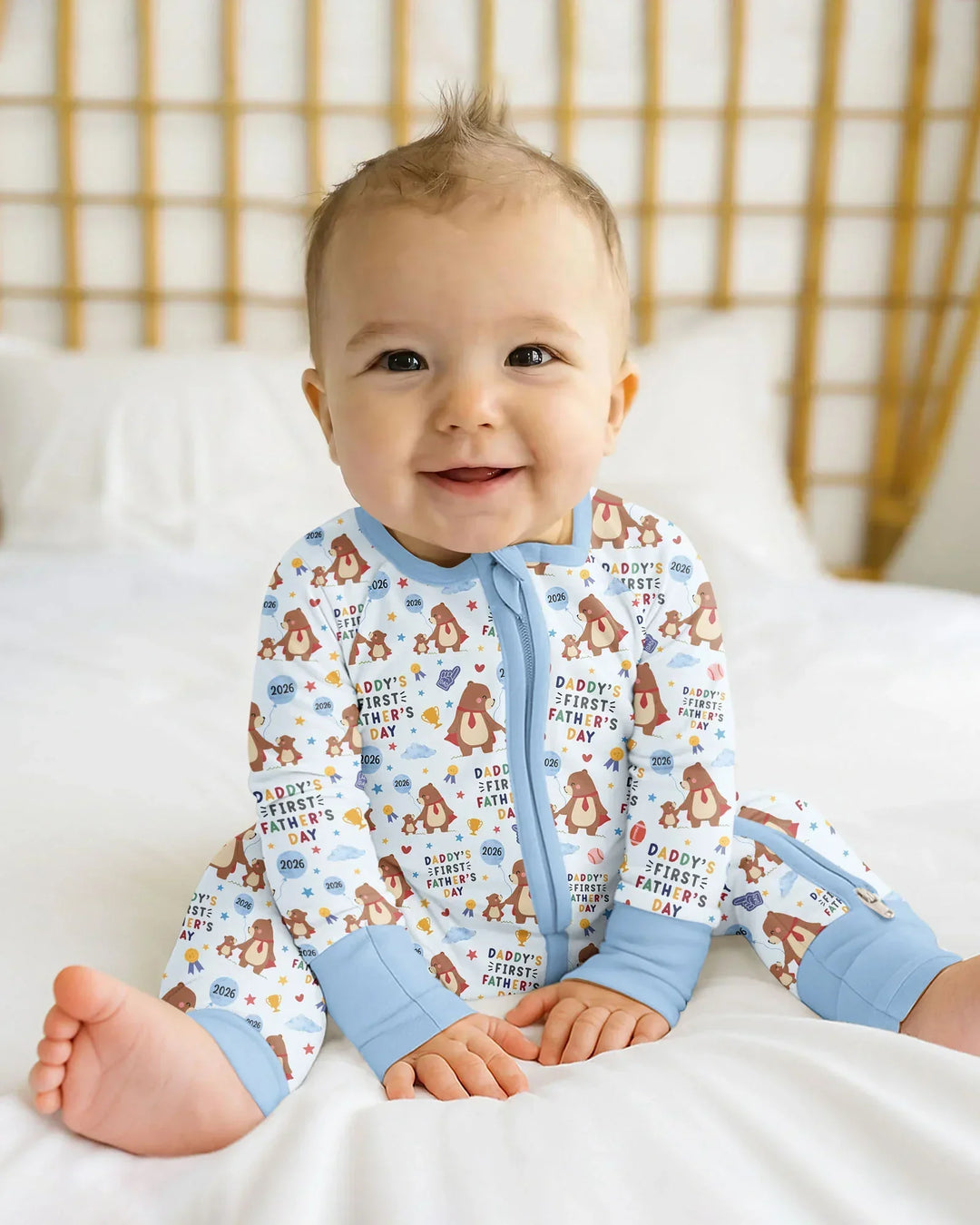 Gerippte Babykleidung mit individuellem Foto - Weich &amp; Skizzenhaft