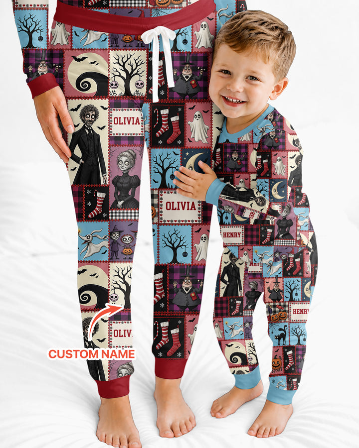 Vertical Halloween Bamboo Women Pajama Set