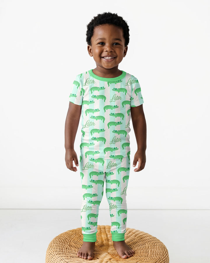 Zweiteiliges, kurzärmliges Pyjama-Set mit Marienkäfern