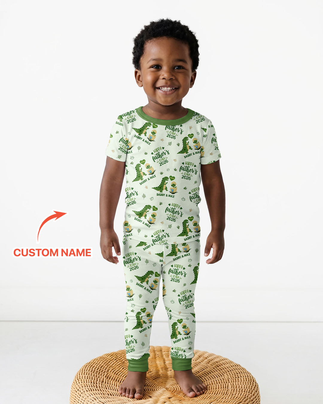 Zweiteiliges, kurzärmliges Pyjama-Set mit Marienkäfern