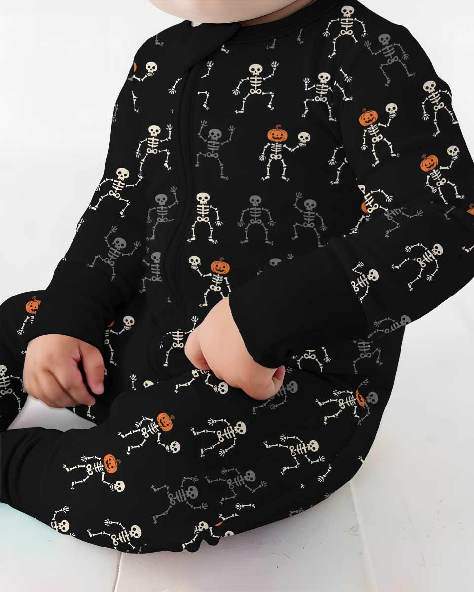 Halloween Dancing Skeleton Bamboo Convertible Zippy