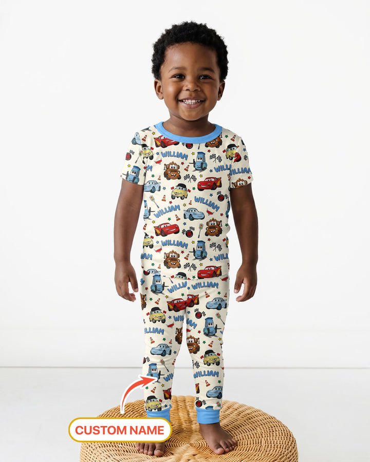 Zweiteiliges, kurzärmliges Pyjama-Set mit Marienkäfern
