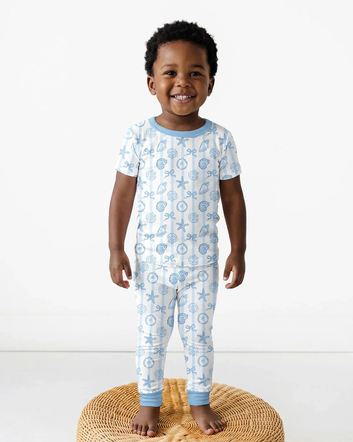 Zweiteiliges, kurzärmliges Pyjama-Set mit Marienkäfern