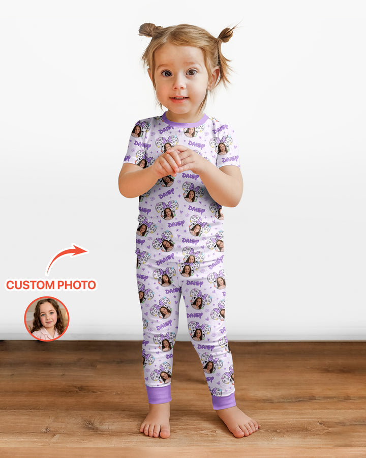 Zweiteiliges, kurzärmliges Pyjama-Set mit Marienkäfern