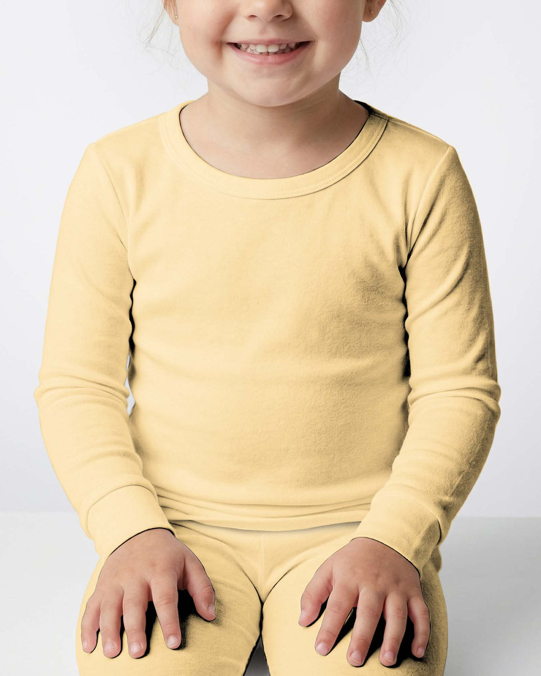 Butter Yellow Bamboo Two Piece Pajama Set