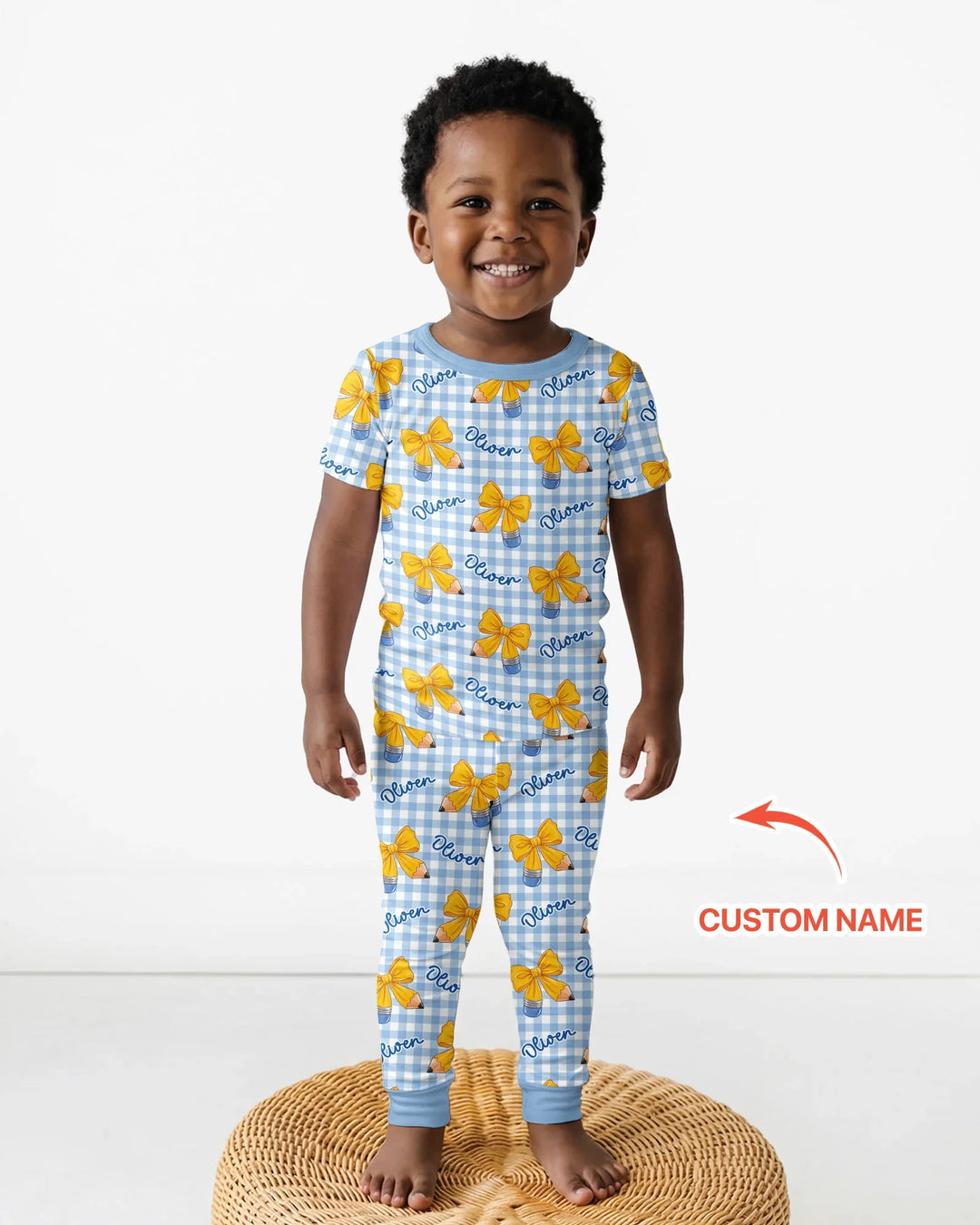 Zweiteiliges, kurzärmliges Pyjama-Set mit Marienkäfern