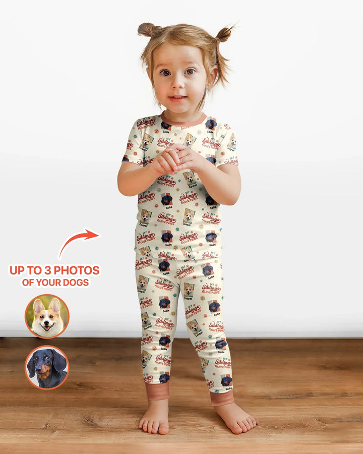 Zweiteiliges, kurzärmliges Pyjama-Set mit Marienkäfern