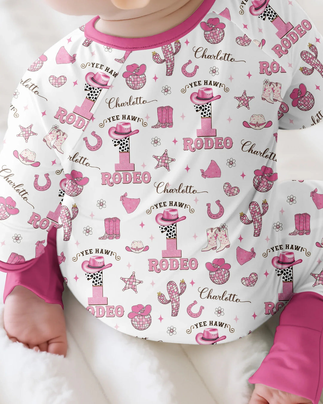 Personalized Birthday Rodeo Bamboo Convertible Zippy