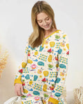 Summer Fruits Surfing On God's Promises Bamboo Women Pajama Set
