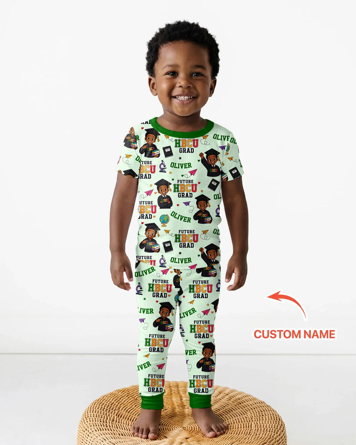 Zweiteiliges, kurzärmliges Pyjama-Set mit Marienkäfern