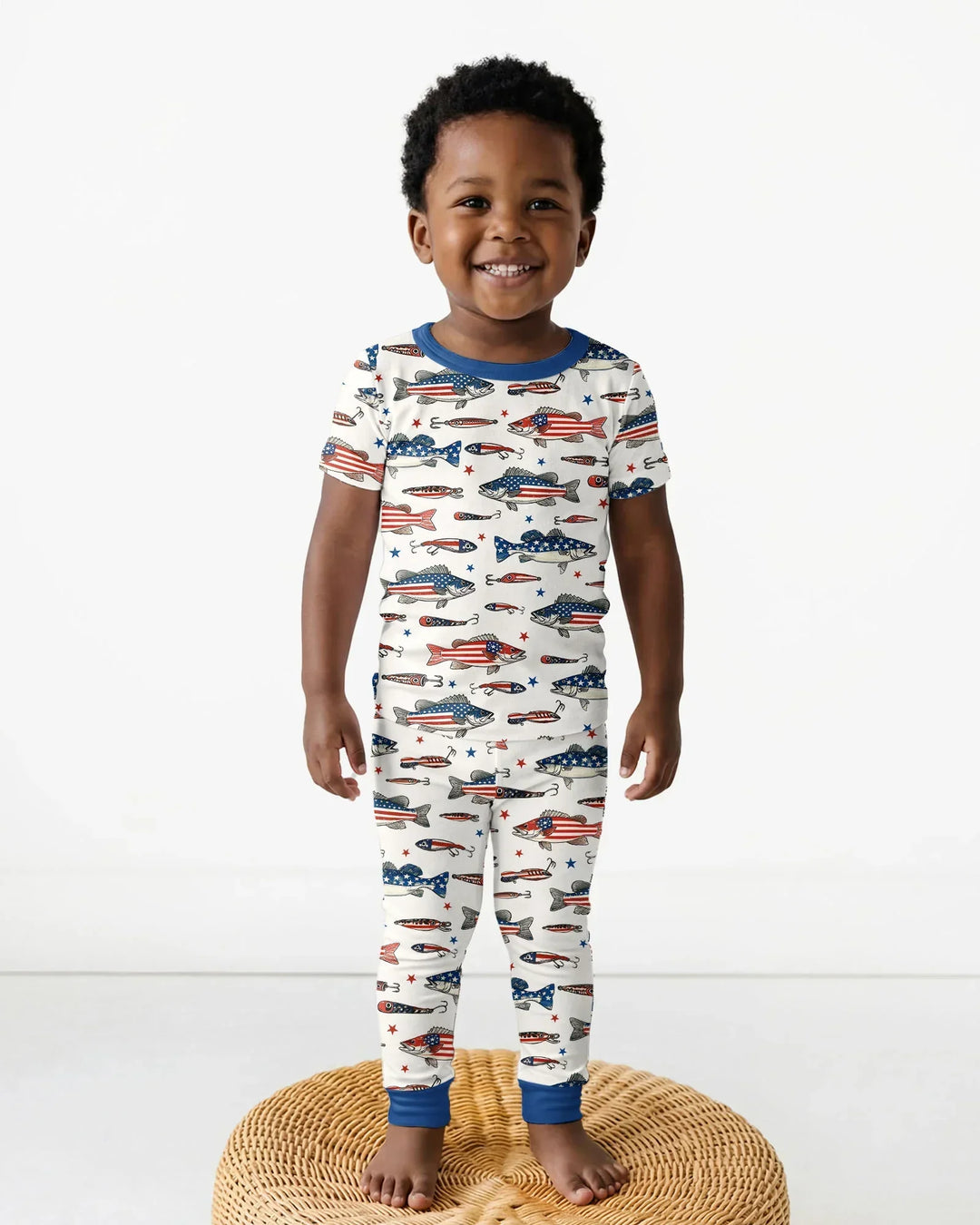 Zweiteiliges, kurzärmliges Pyjama-Set mit Marienkäfern
