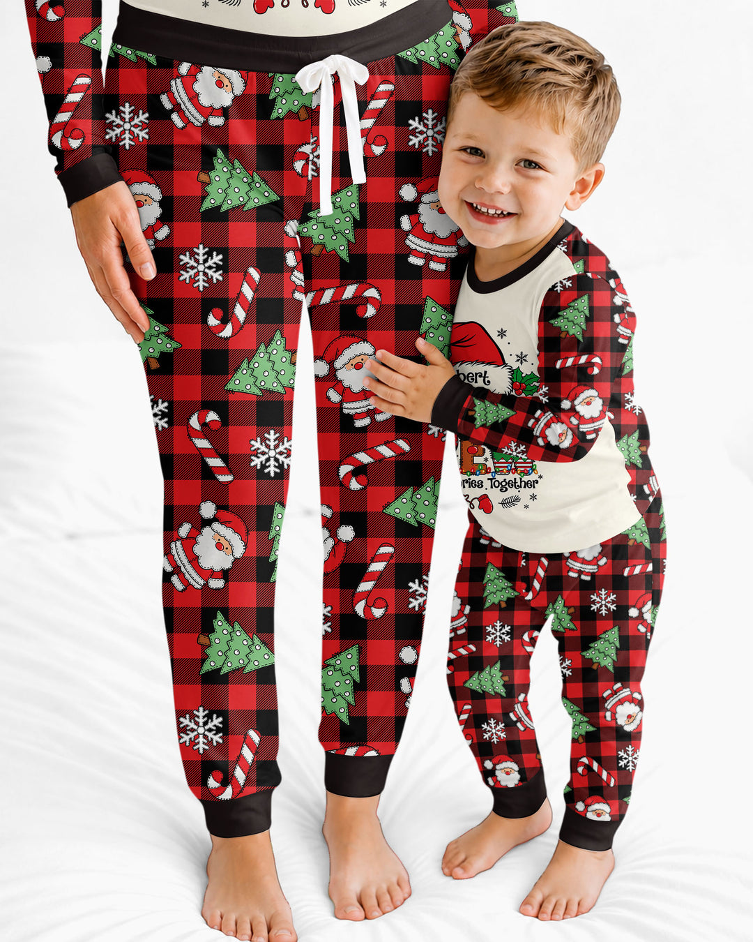 Custom Name Family Matching Christmas Crew Making Memories Together Bamboo Women Pajama Set