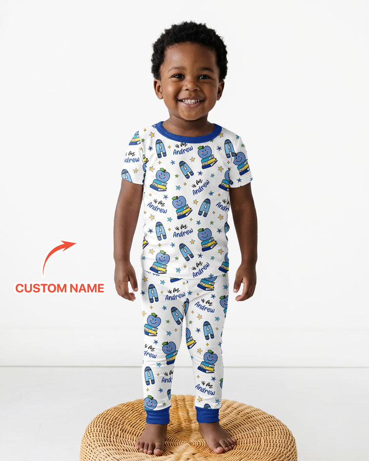 Zweiteiliges, kurzärmliges Pyjama-Set mit Marienkäfern
