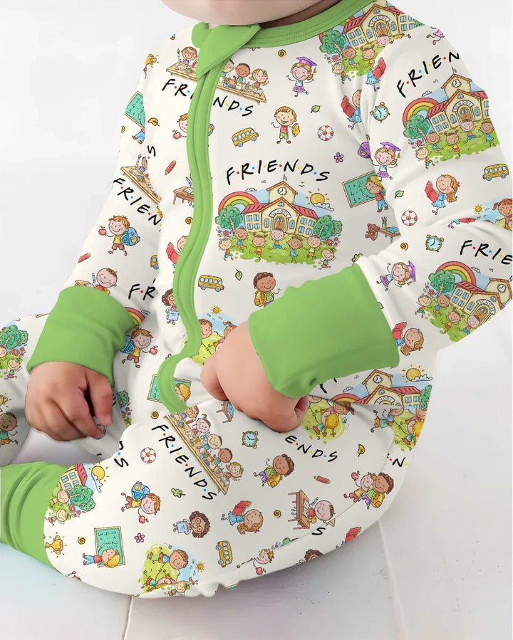 Gerippte Babykleidung mit individuellem Foto - Weich &amp; Skizzenhaft