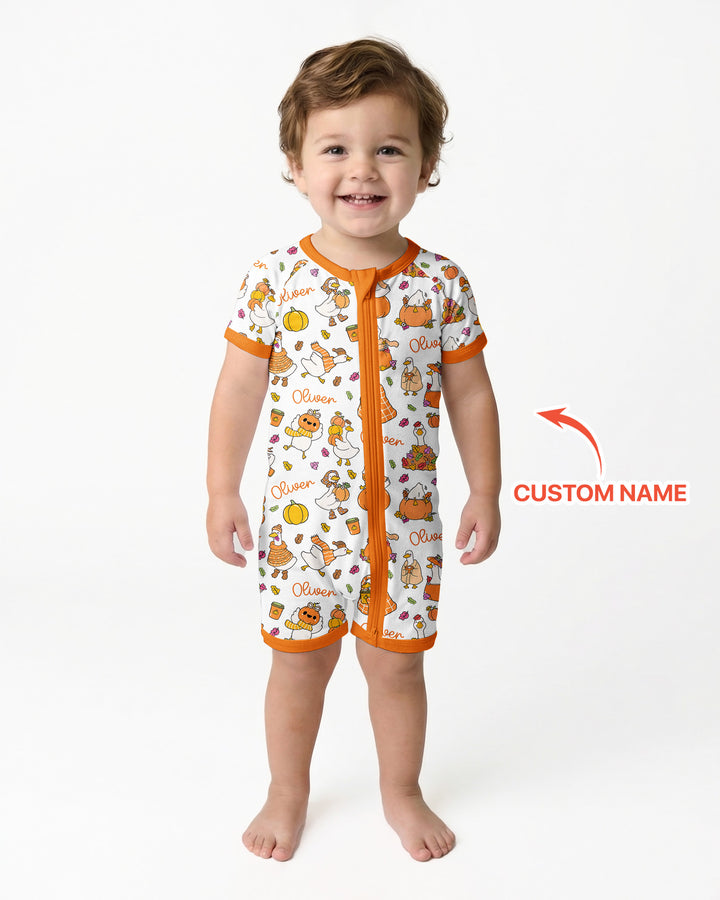 Fall Silly Goose Bamboo Shorty Zippy