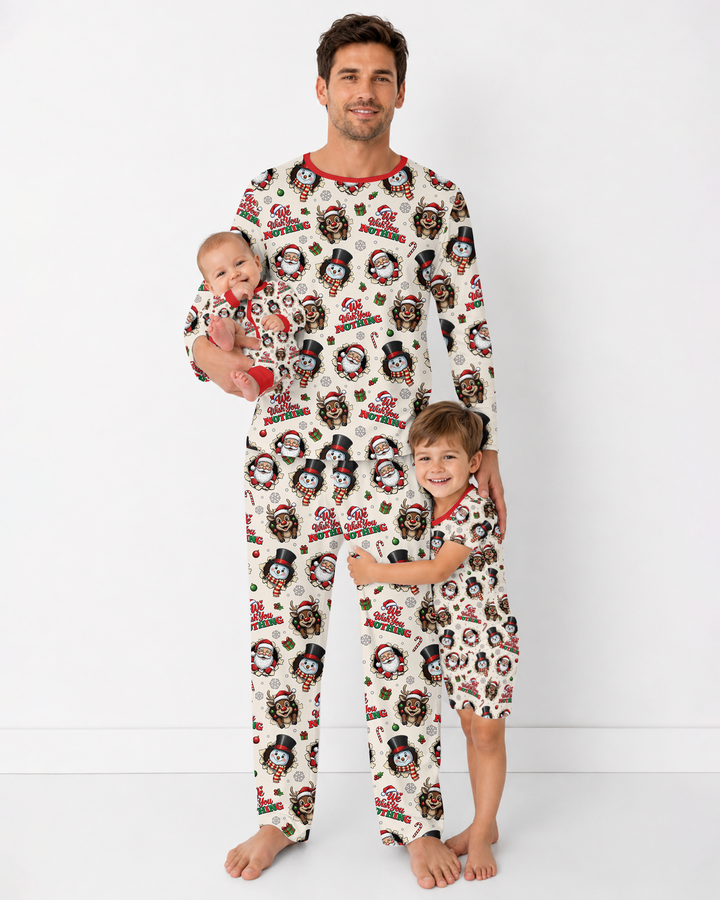 Funny Butt Christmas Squad Bamboo Men's Pajama Set