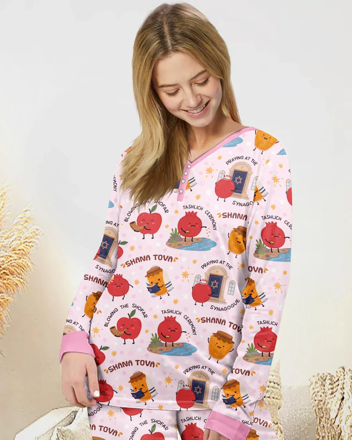Vorlage Bambus Damen Pyjama Set