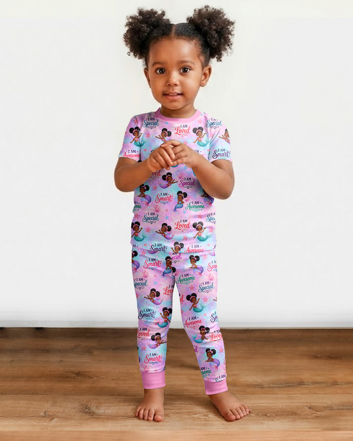Zweiteiliges, kurzärmliges Pyjama-Set mit Marienkäfern