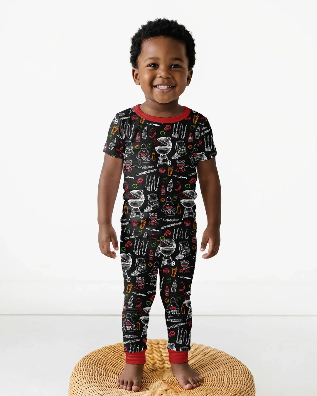Zweiteiliges, kurzärmliges Pyjama-Set mit Marienkäfern
