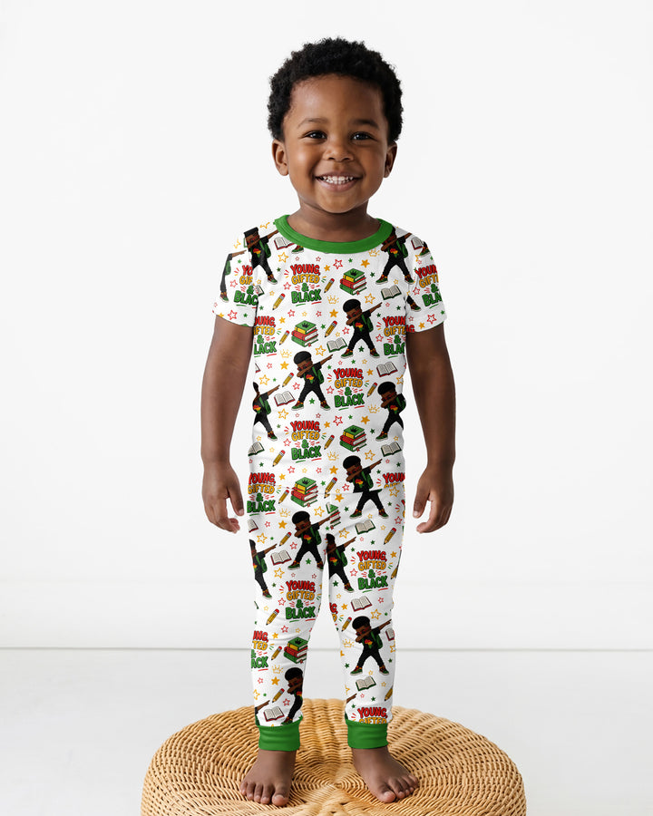 Zweiteiliges, kurzärmliges Pyjama-Set mit Marienkäfern
