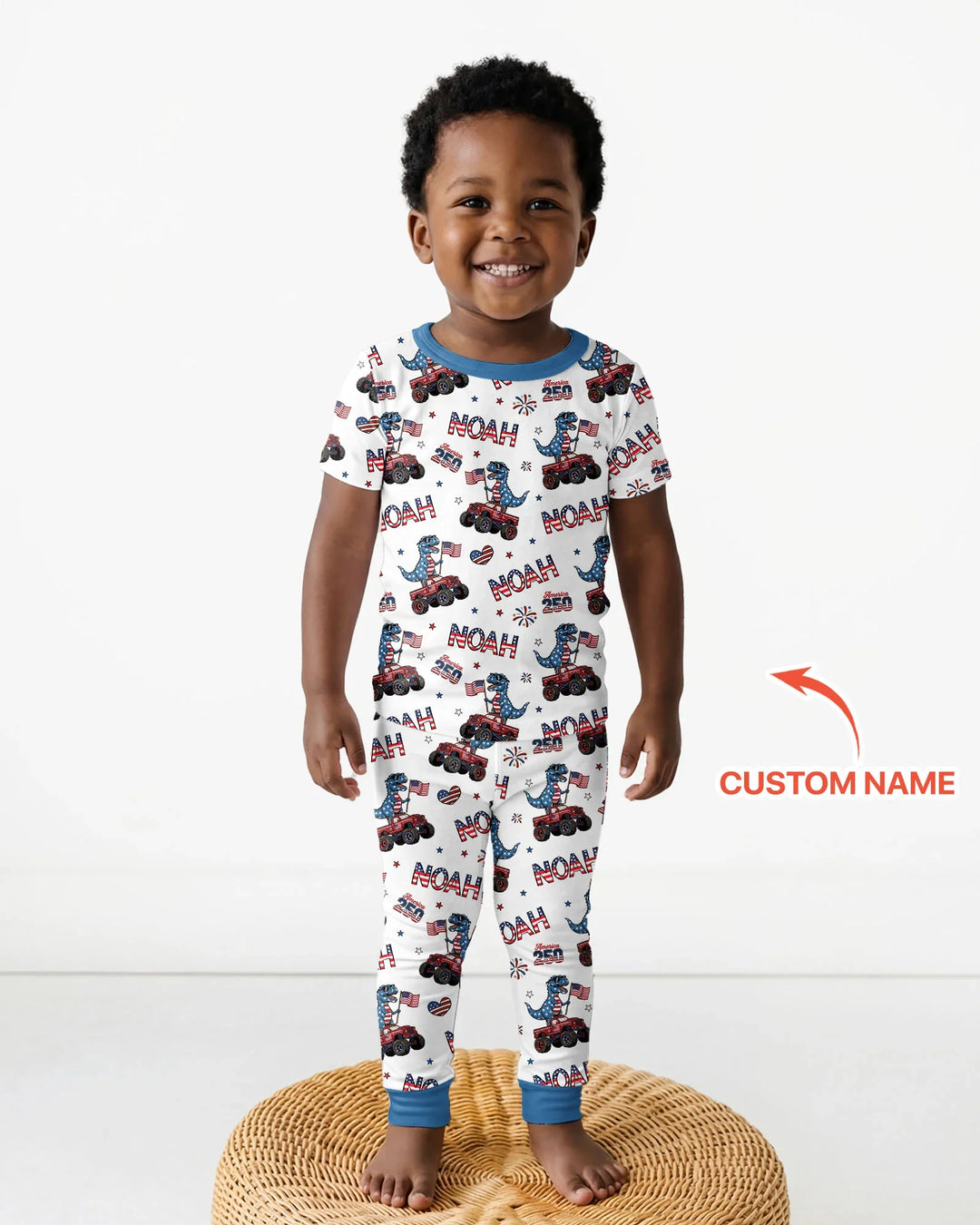Zweiteiliges, kurzärmliges Pyjama-Set mit Marienkäfern