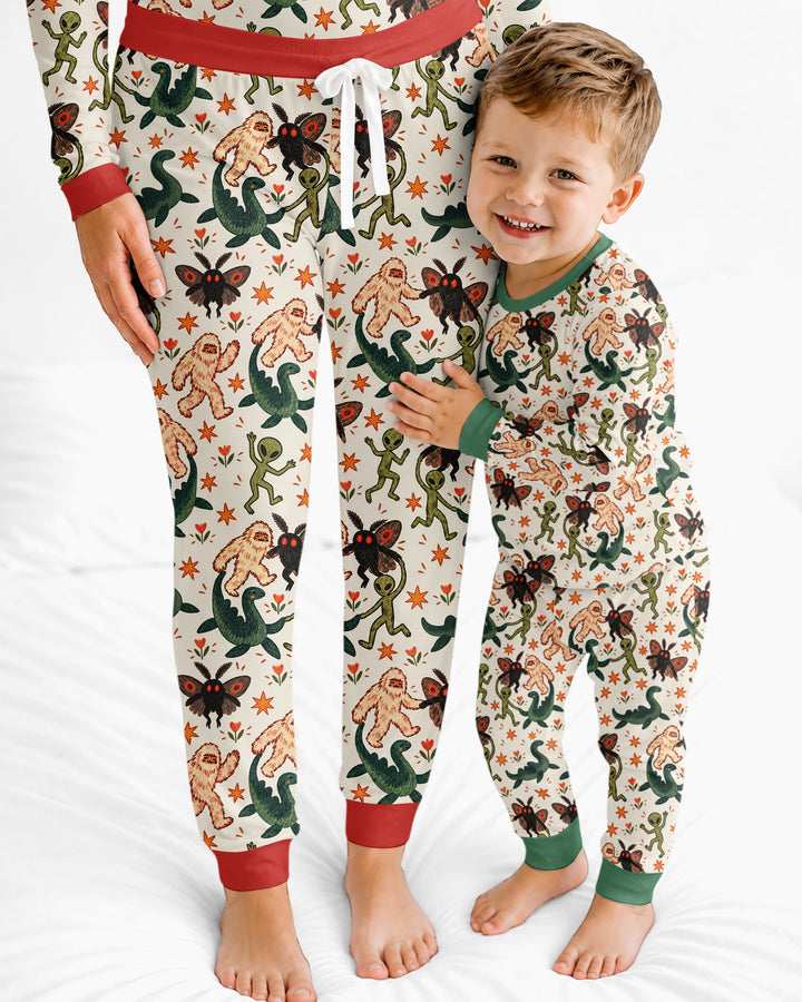 Dancing Cryptids Bamboo Women Pajama Set