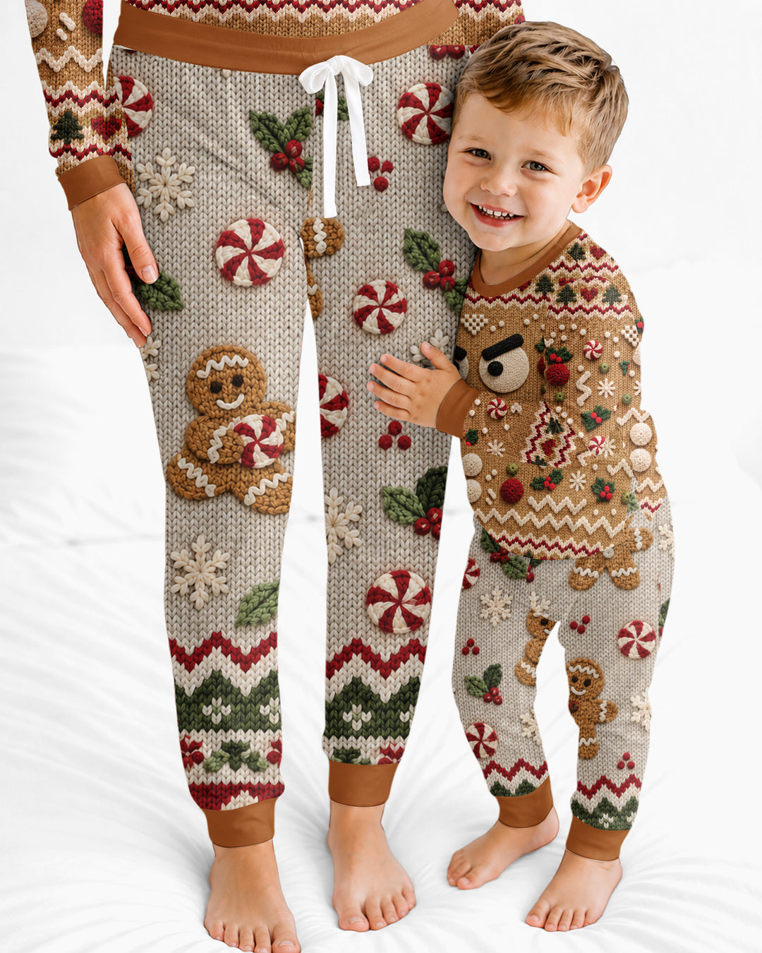 Grumpy Gingerbread Crew Bamboo Women Pajama Set
