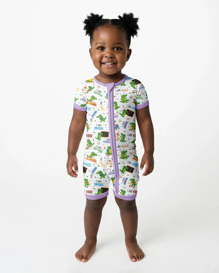 Brave Gator Days Bamboo Shorty Zippy