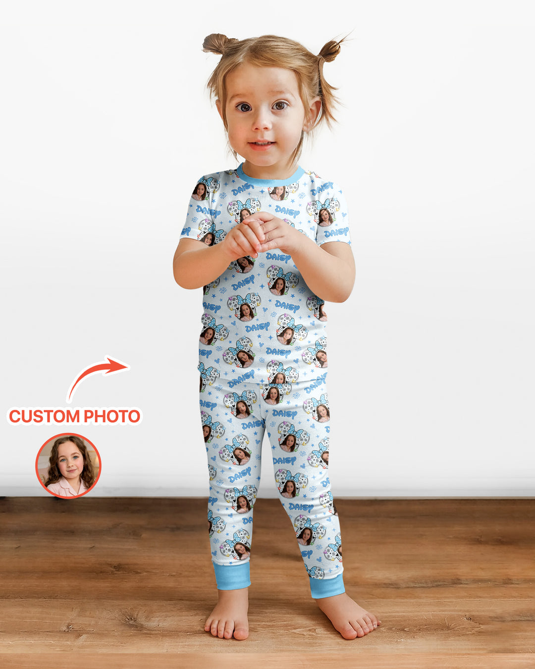 Zweiteiliges, kurzärmliges Pyjama-Set mit Marienkäfern