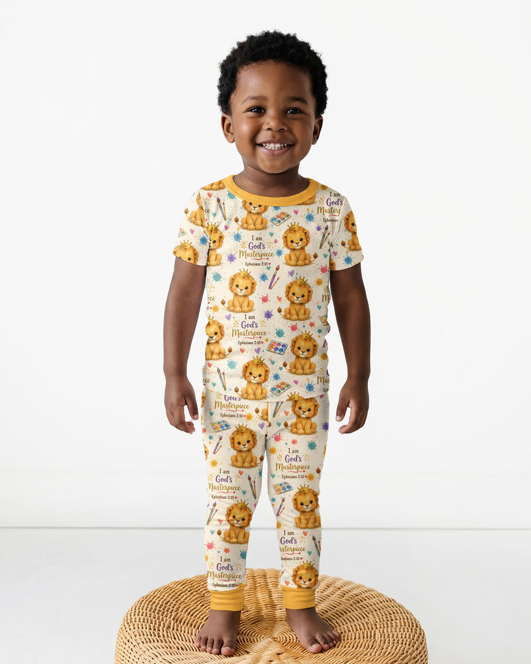 Zweiteiliges, kurzärmliges Pyjama-Set mit Marienkäfern