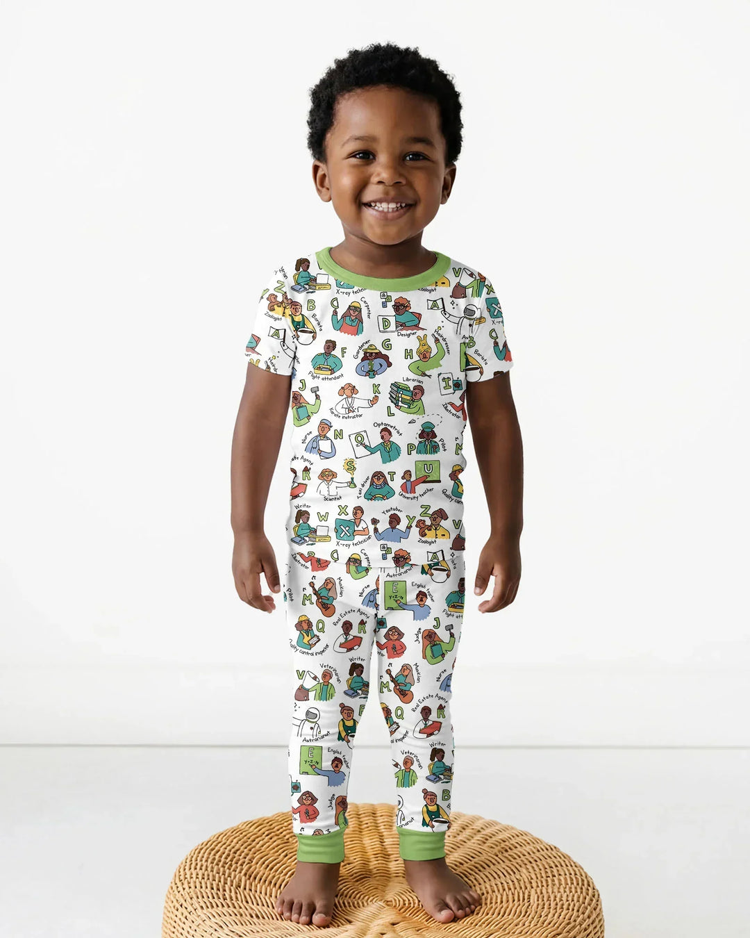Zweiteiliges, kurzärmliges Pyjama-Set mit Marienkäfern