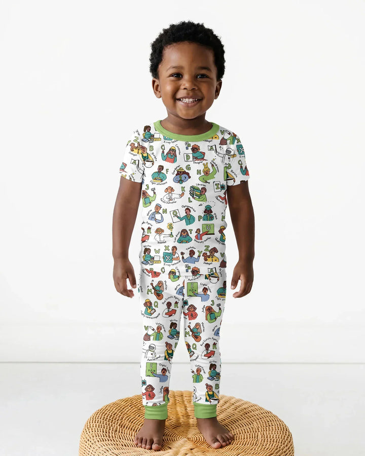 Zweiteiliges, kurzärmliges Pyjama-Set mit Marienkäfern