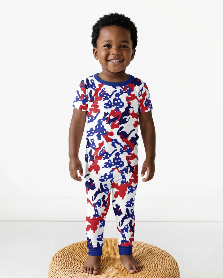 Zweiteiliges, kurzärmliges Pyjama-Set mit Marienkäfern