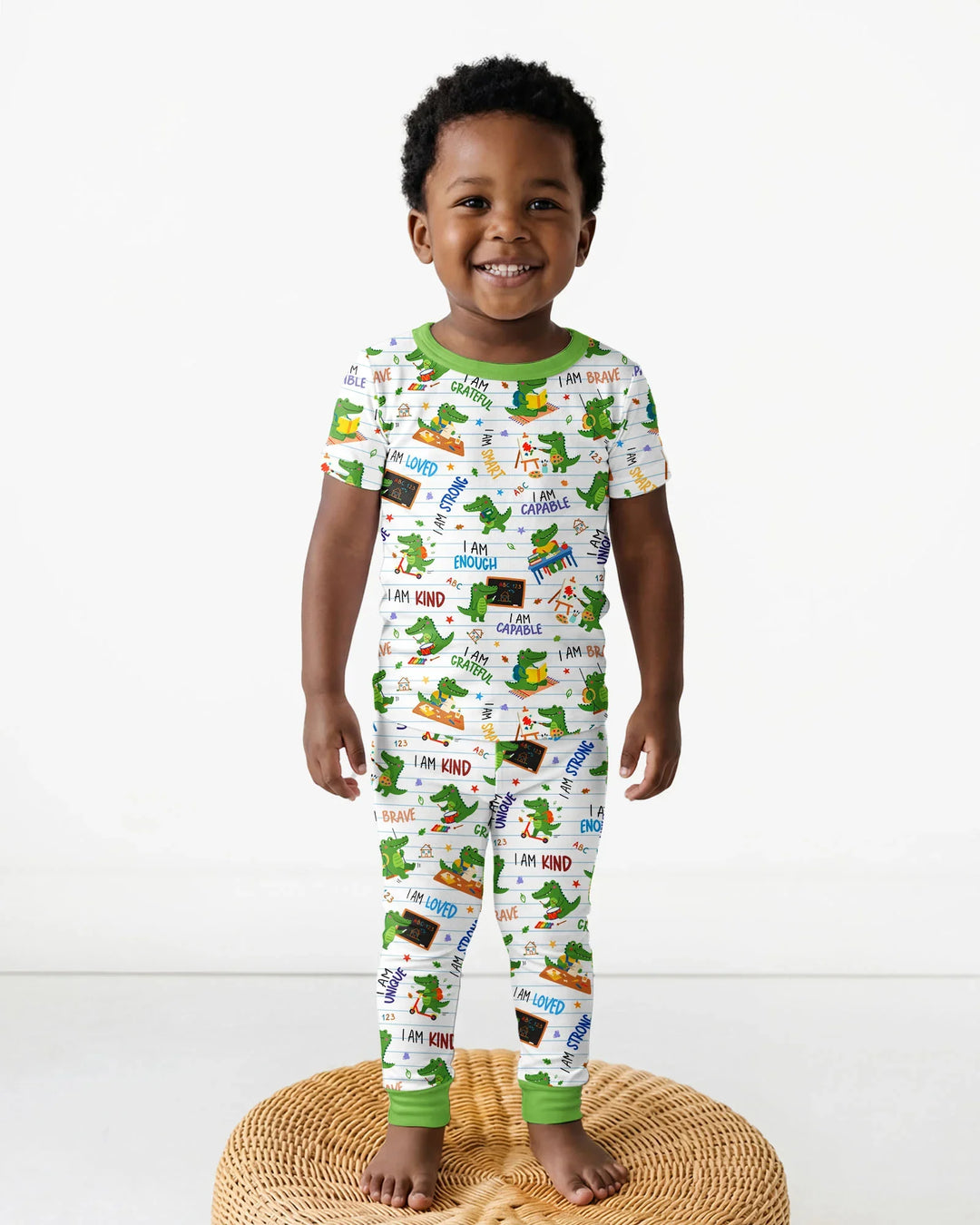 Zweiteiliges, kurzärmliges Pyjama-Set mit Marienkäfern