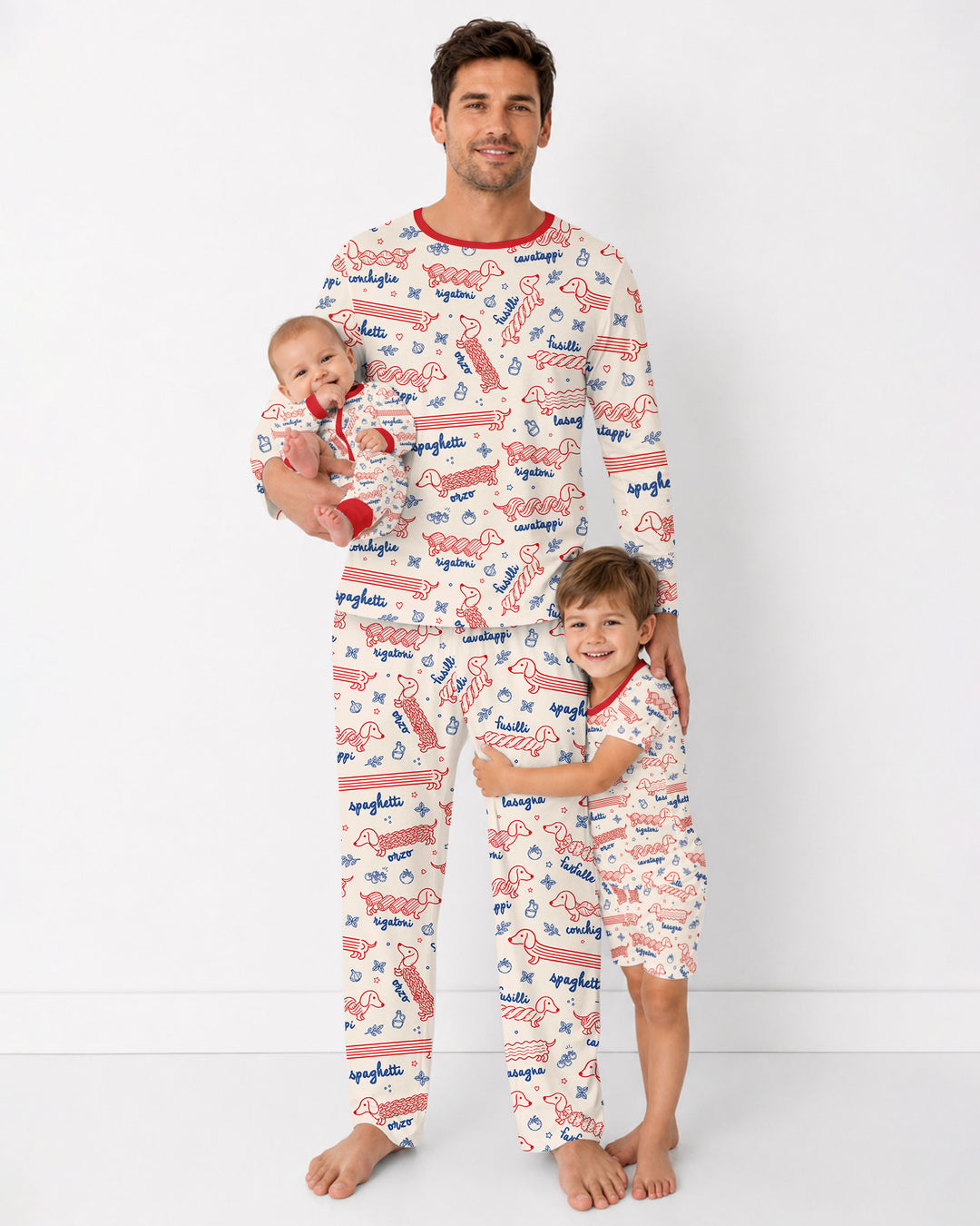 Dachshund Spagetti Bamboo Men's Pajama Set