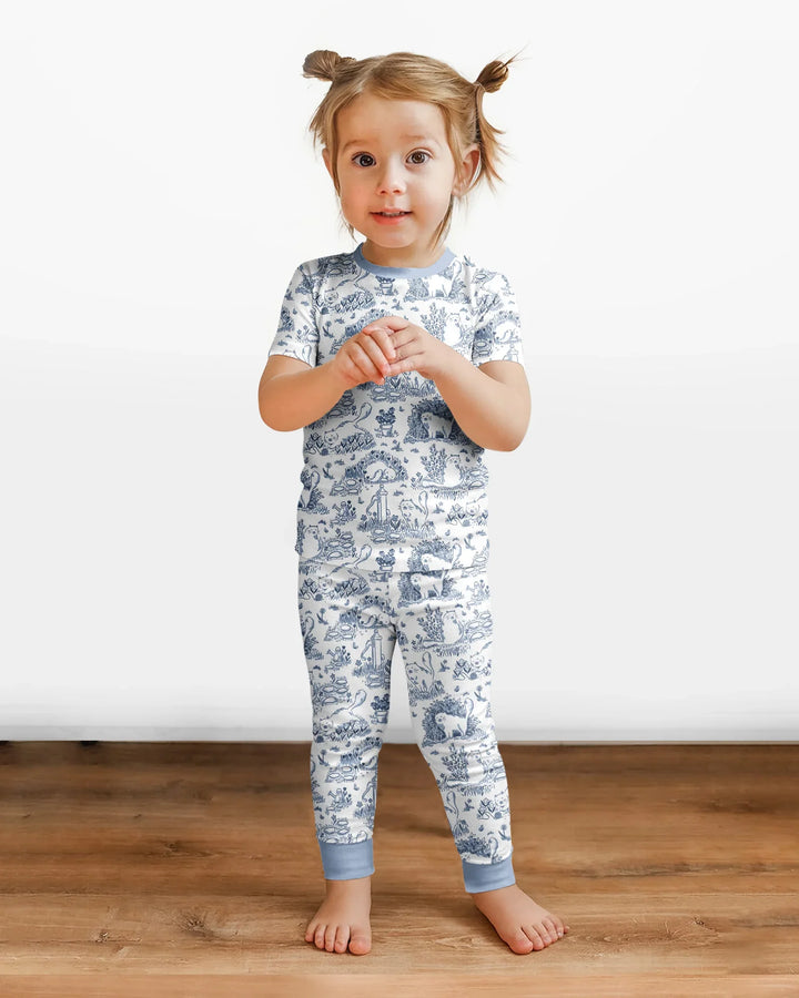 Zweiteiliges, kurzärmliges Pyjama-Set mit Marienkäfern