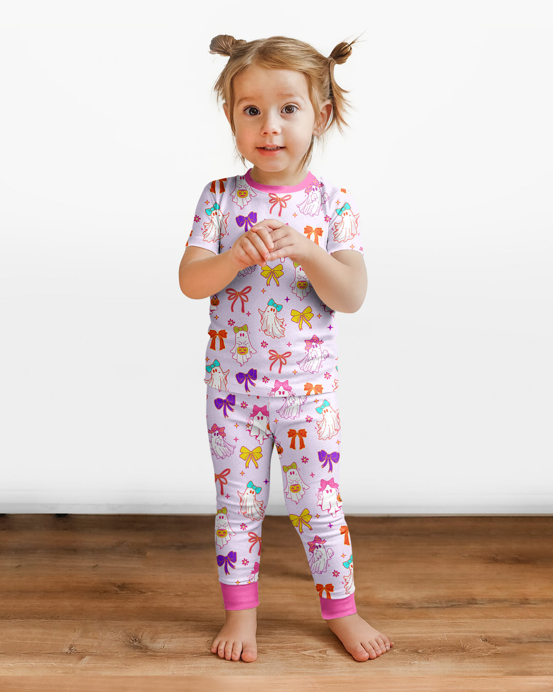 Zweiteiliges, kurzärmliges Pyjama-Set mit Marienkäfern