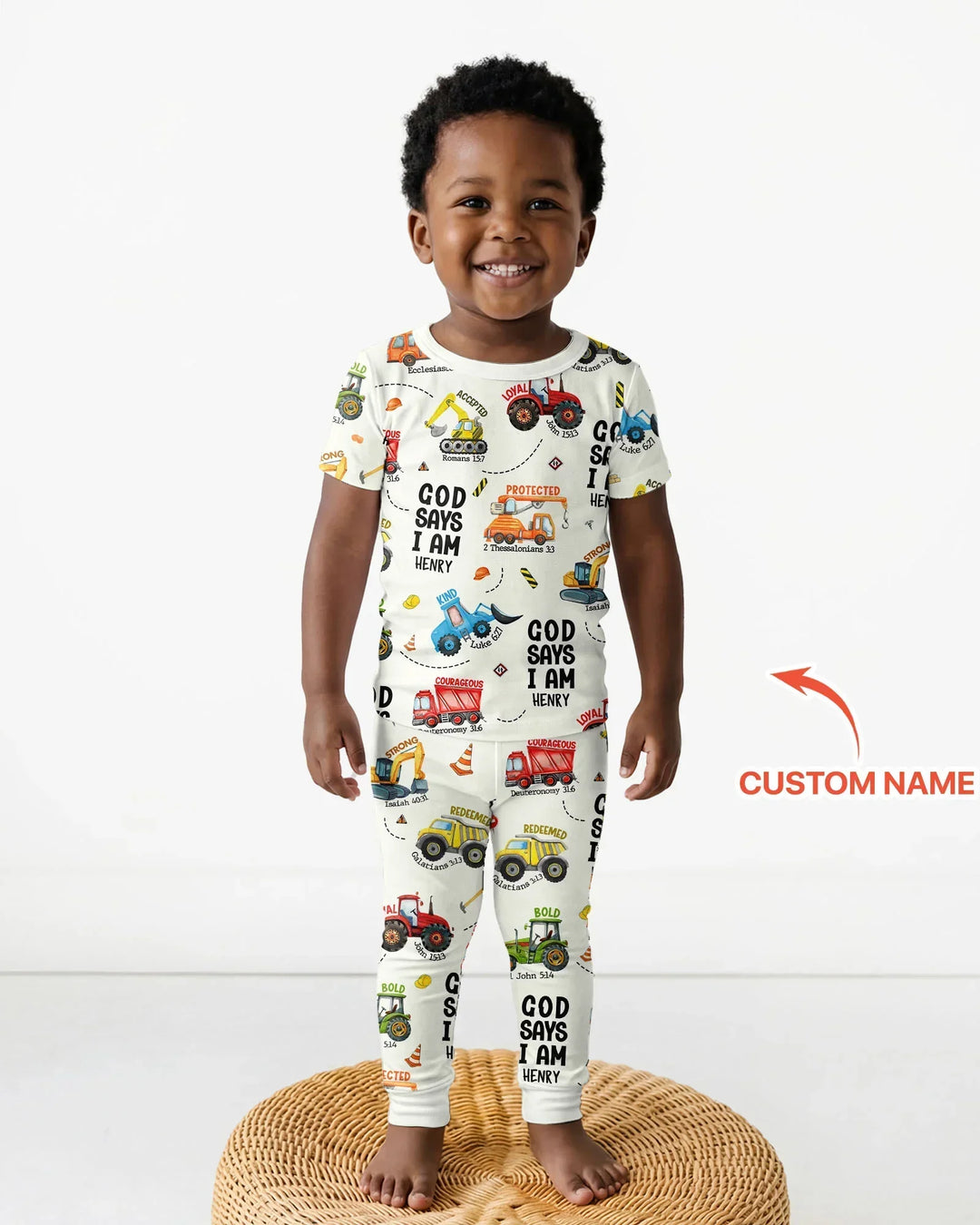 Zweiteiliges, kurzärmliges Pyjama-Set mit Marienkäfern