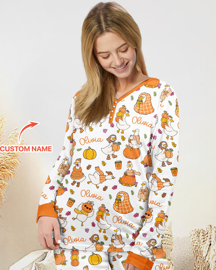 Vorlage Bambus Damen Pyjama Set