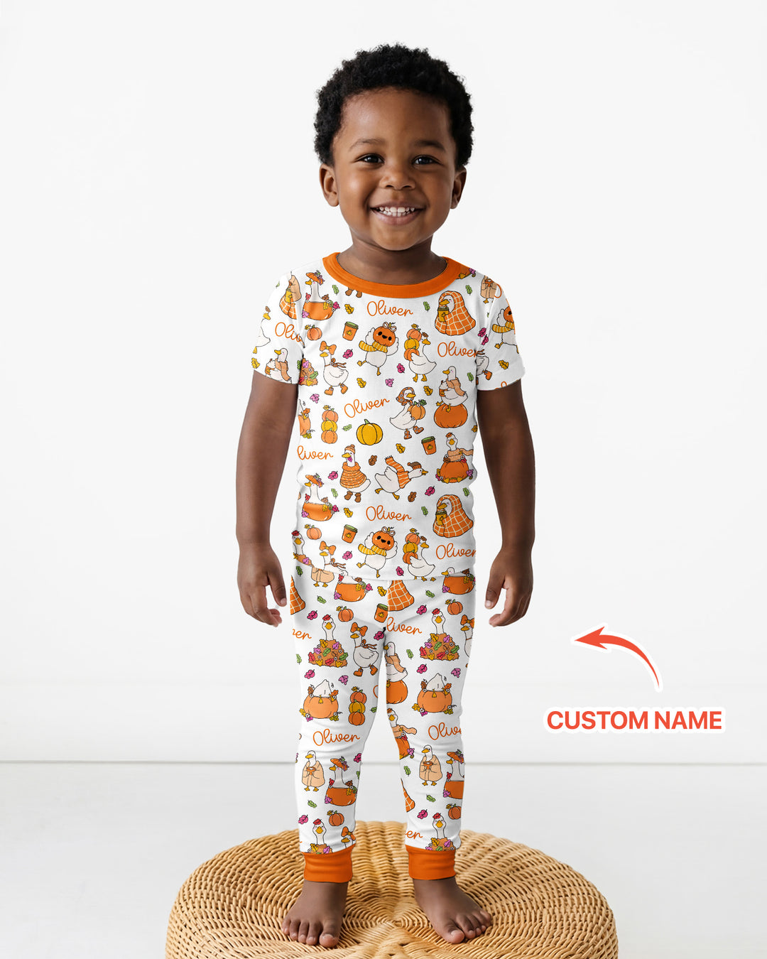 Zweiteiliges, kurzärmliges Pyjama-Set mit Marienkäfern