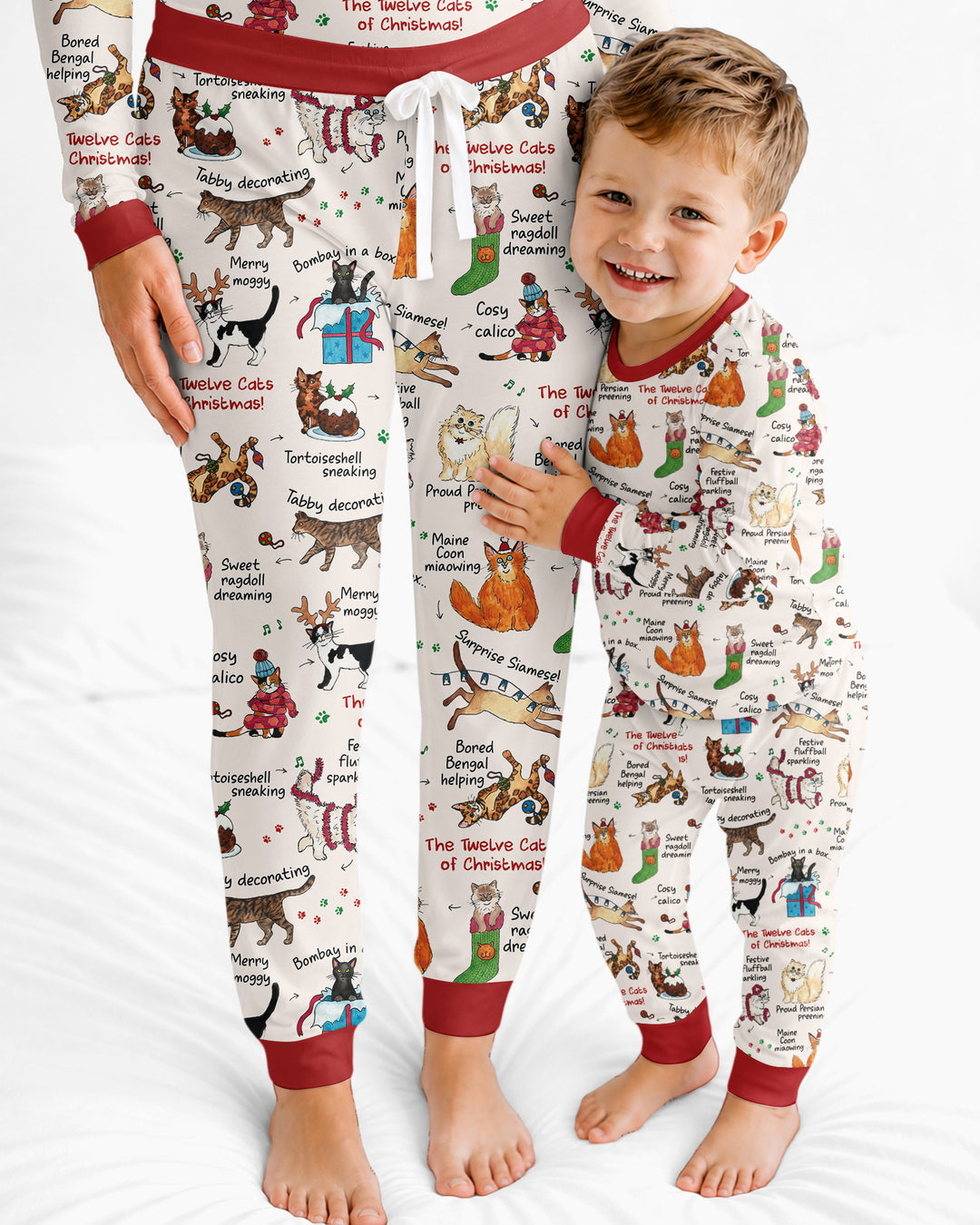 The 12 Cats of Christmas Bamboo Women Pajama Set
