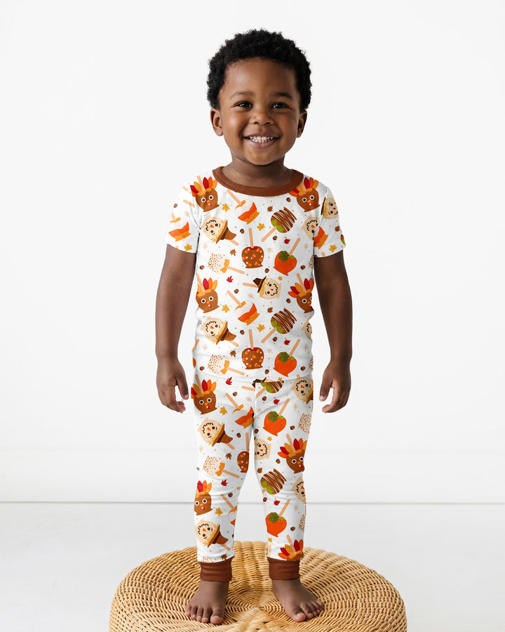 Zweiteiliges, kurzärmliges Pyjama-Set mit Marienkäfern