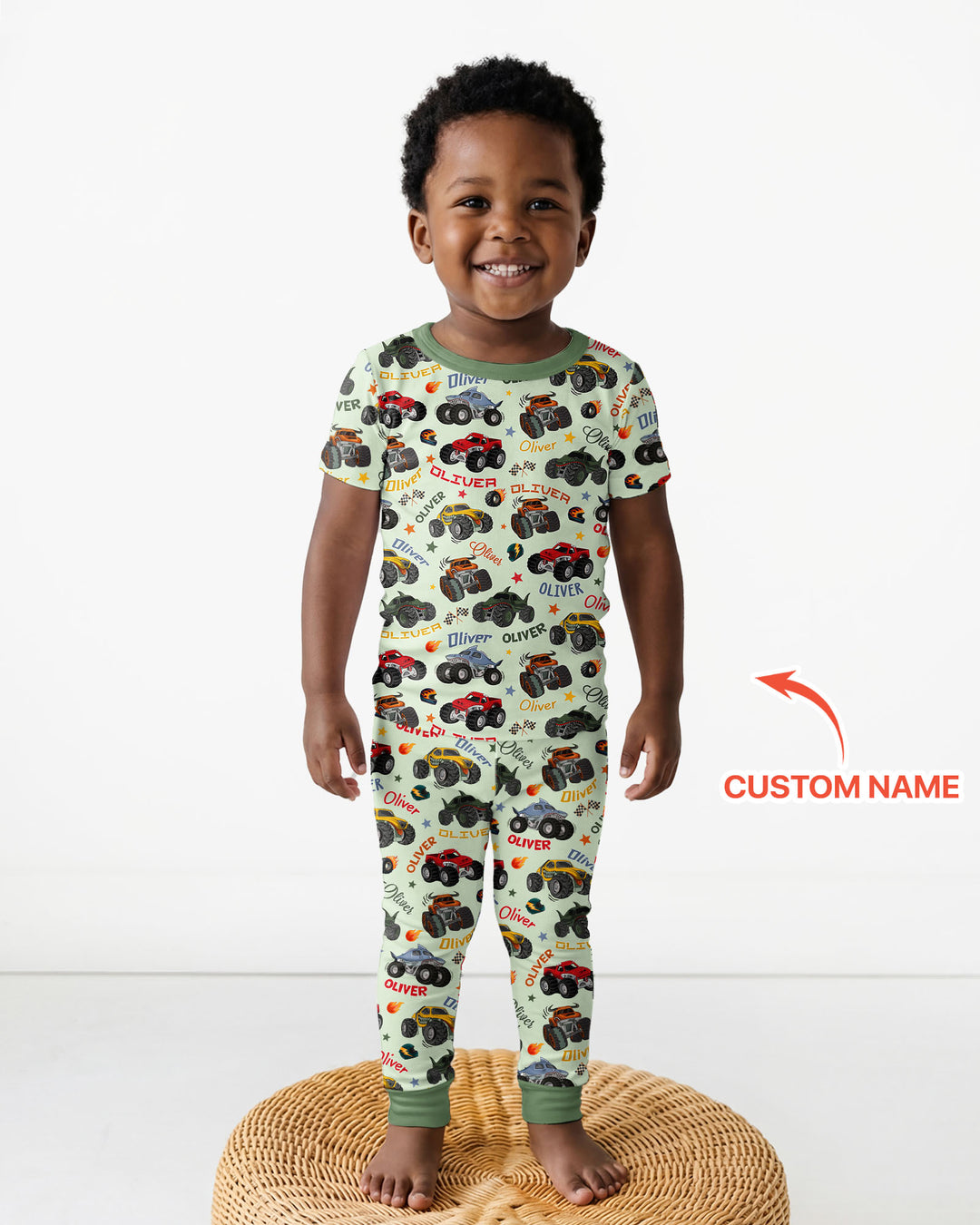 Zweiteiliges, kurzärmliges Pyjama-Set mit Marienkäfern