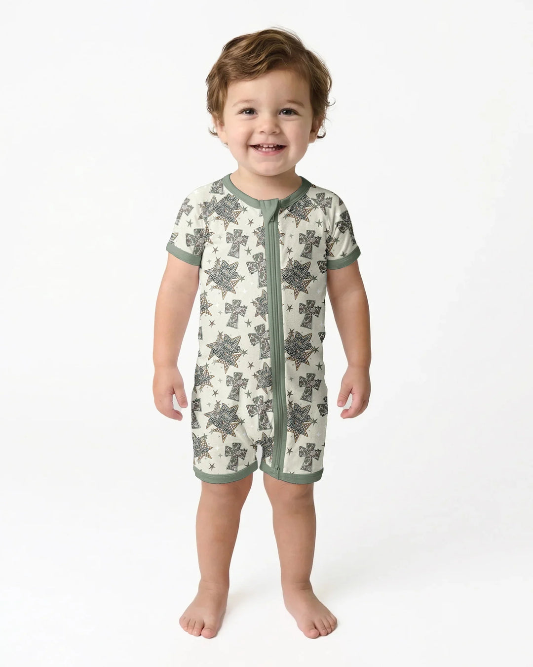 Camo God is Good Family Matching Bamboo Shorty Zippy