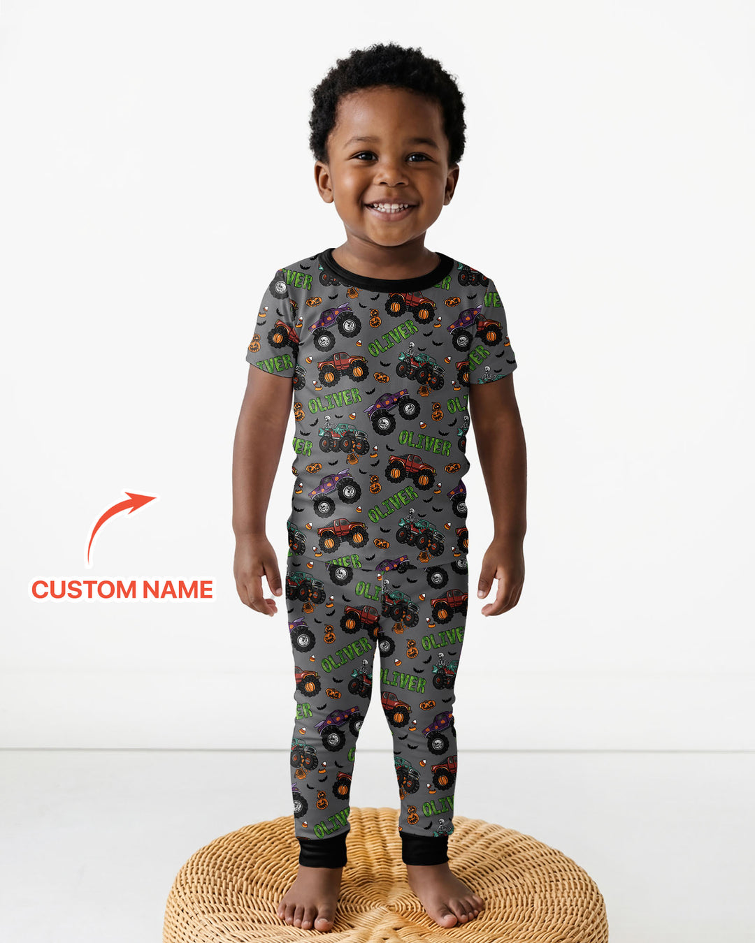 Zweiteiliges, kurzärmliges Pyjama-Set mit Marienkäfern