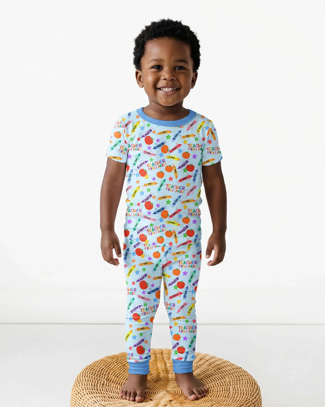 Zweiteiliges, kurzärmliges Pyjama-Set mit Marienkäfern