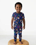 Zweiteiliges, kurzärmliges Pyjama-Set mit Marienkäfern